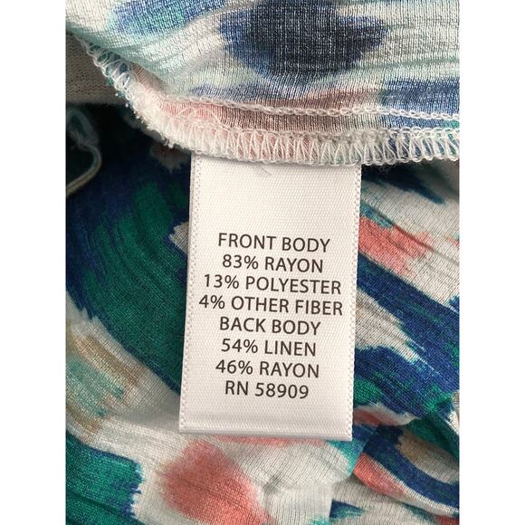 Westbound Woman 2X Cap Sleeve Pop-Over Top NEW - Picture 6 of 7